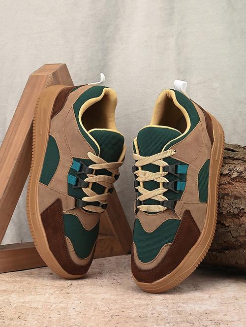 men color block lace up sneaker - 21680157 - Standard Image - 0