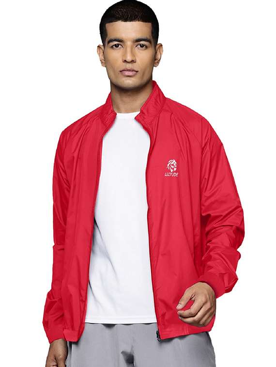 men long sleeves solid bomber jacket