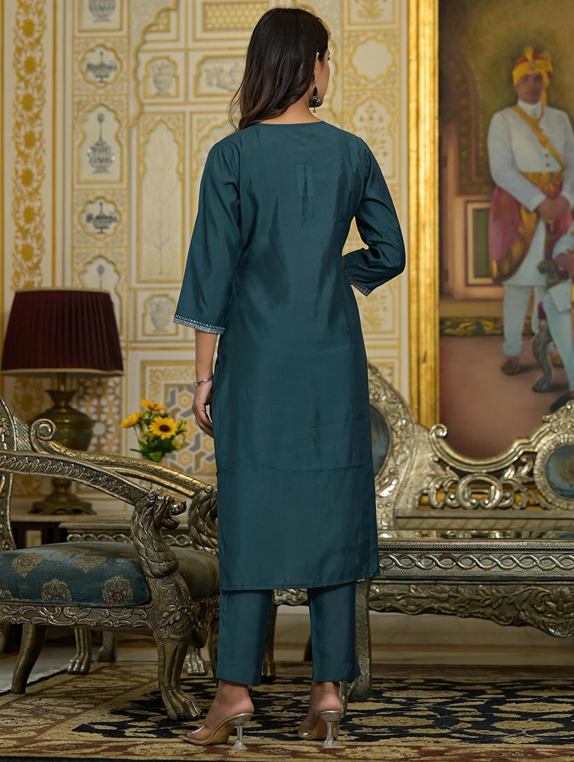 women embroidered kurta pant set with duaptta - 21680510 - Standard Image - 2