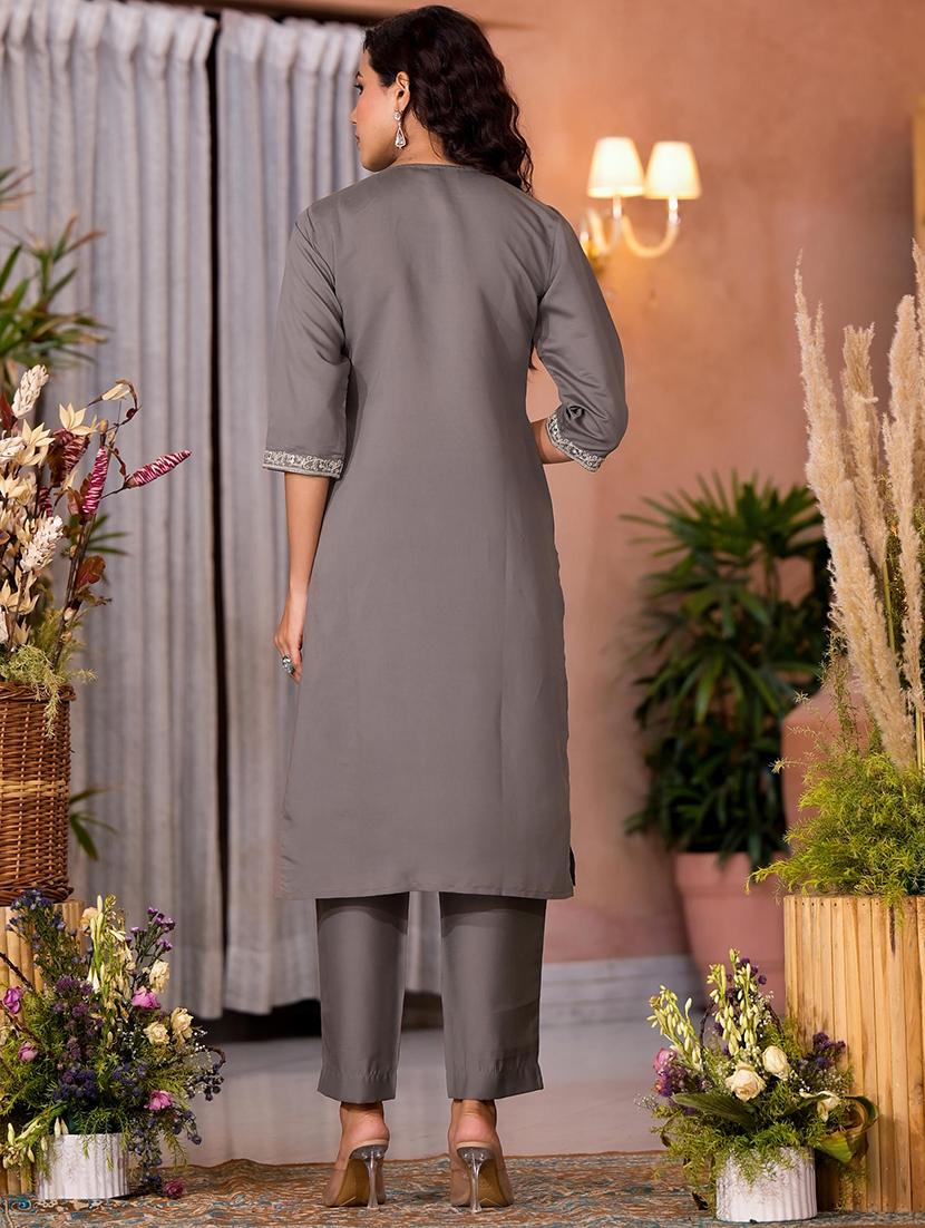 women embroidered kurta pant set with duaptta - 21680511 - Standard Image - 2