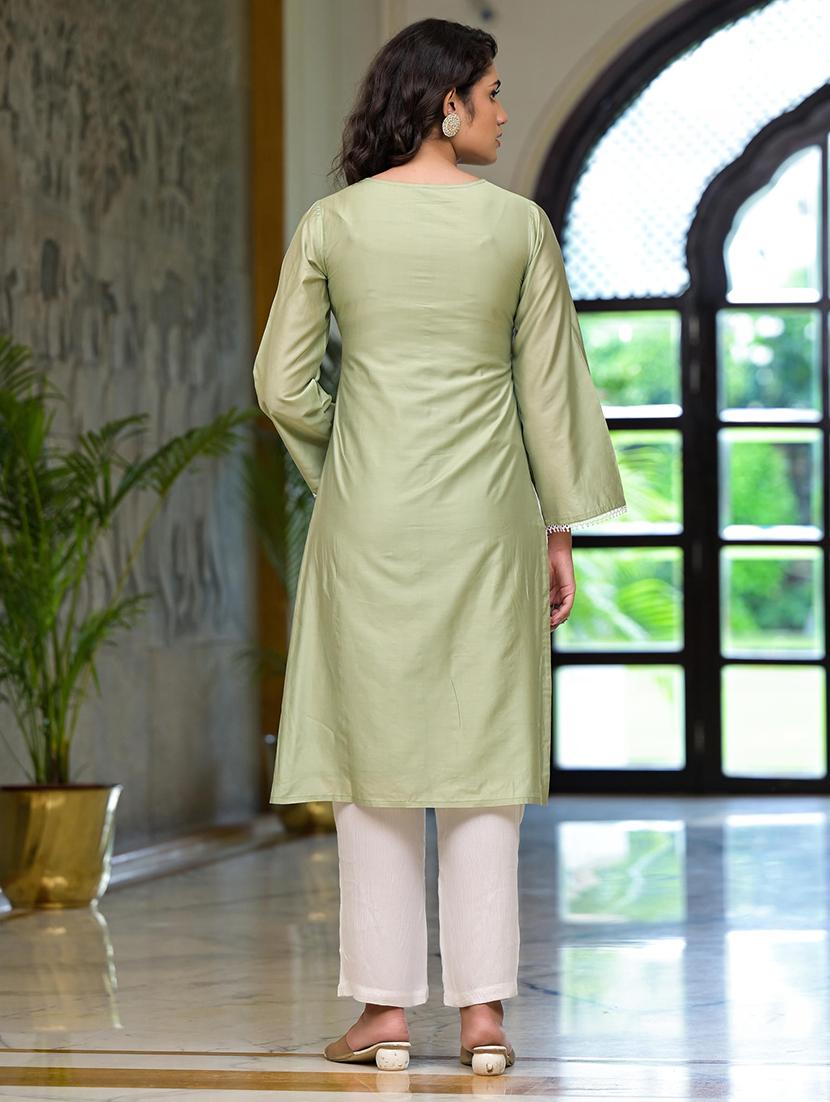 women embroidered kurta pant set with duaptta - 21680523 - Standard Image - 2