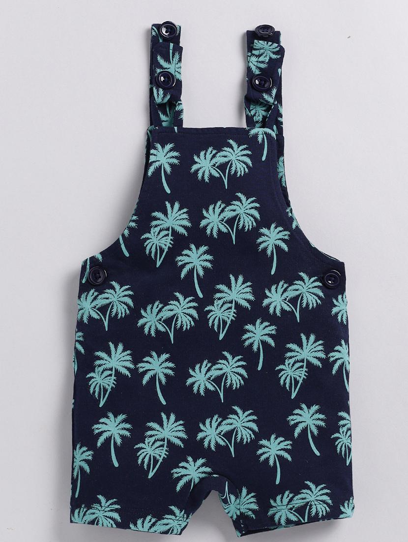 kids printed adjustable strap dungaree - 21680800 - Standard Image - 2