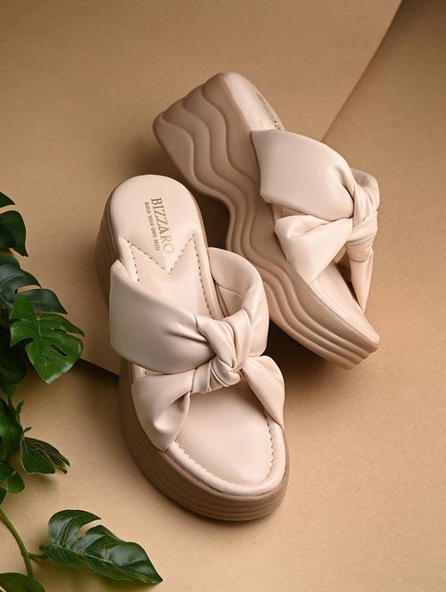 women beige slip on sandal - 21681893 - Standard Image - 0