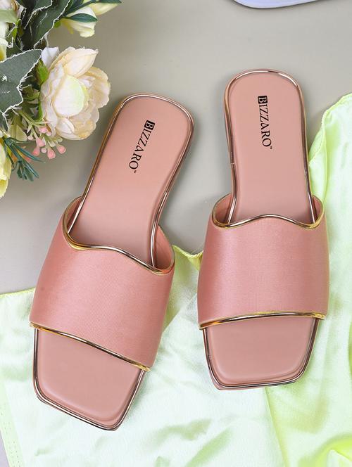 women pink slip on sandal - 21681907 -  Standard Image - 0