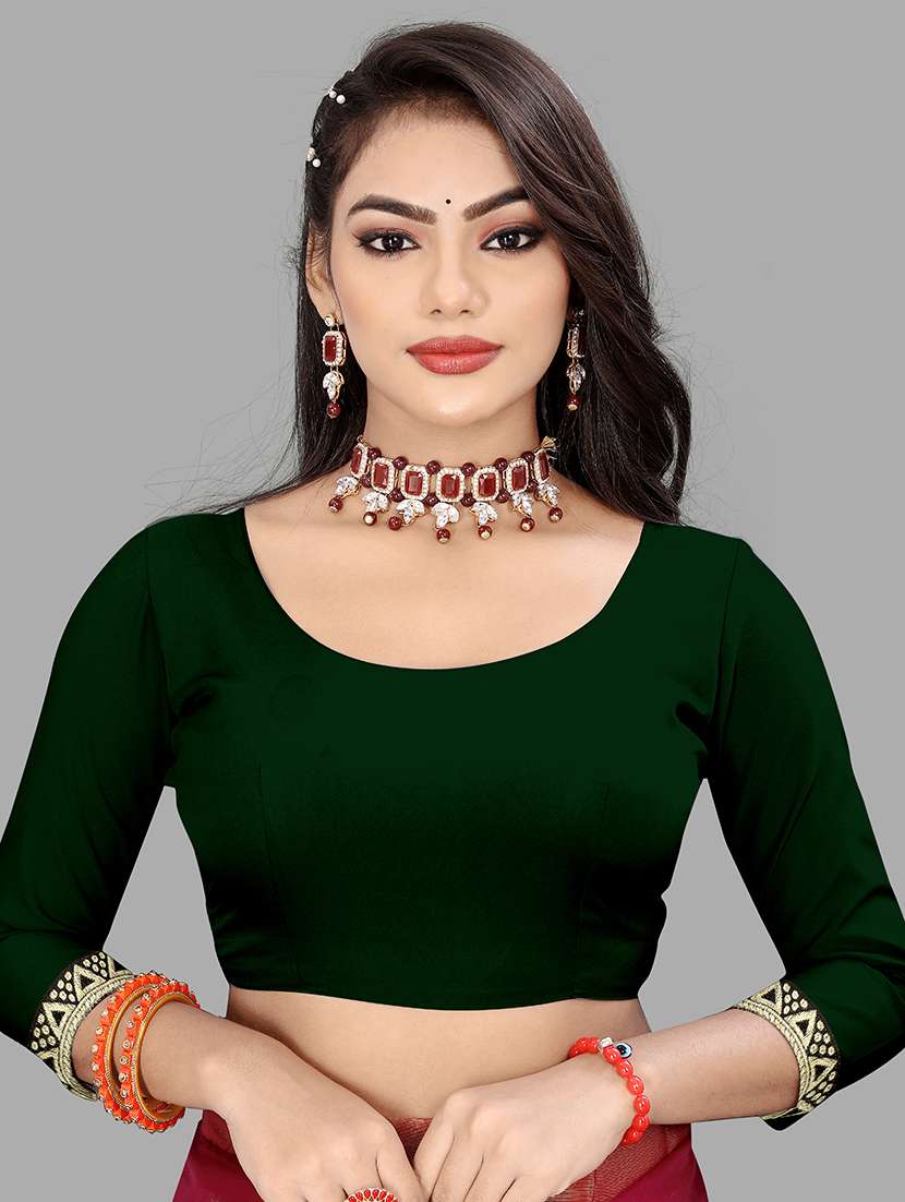 women solid lace work saree with blouse - 21681921 - Standard Image - 2