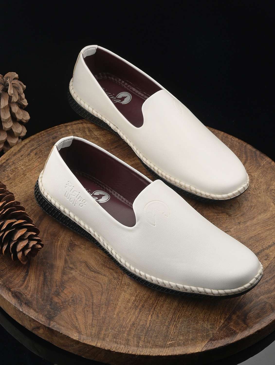 men white slip on loafer