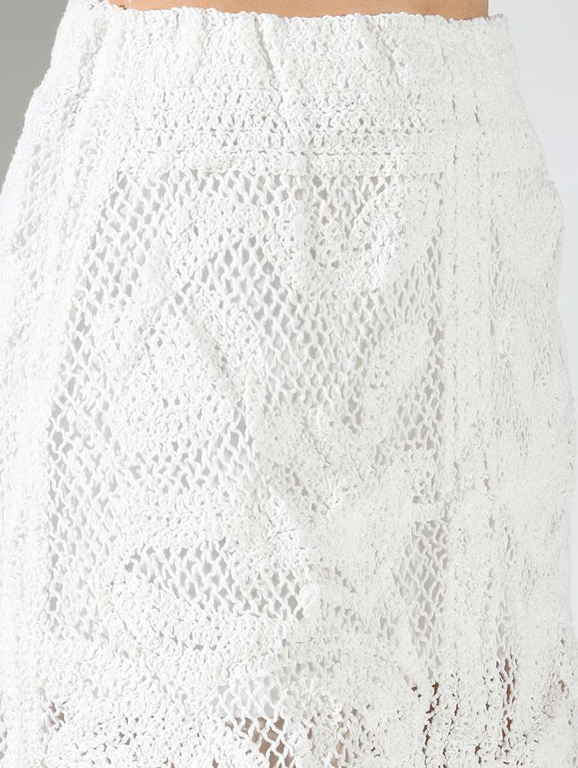 women schiffli detailed top and skirt co-ord set - 21682004 -  Standard Image - 7