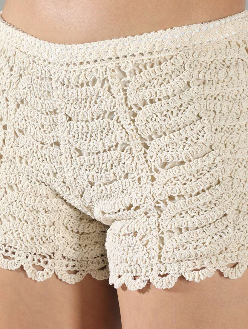 women schiffli detailed top and short co-ord set - 21682007 -  Standard Image - 7