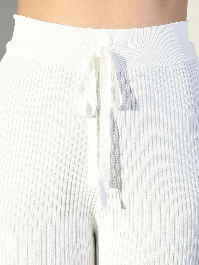 women solid top and trouser co-ord set - 21682009 -  Standard Image - 7