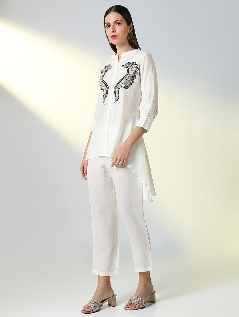 women embellished top and trouser co-ords set - 21682029 - Standard Image - 2