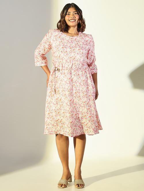 women floral printed fit & flare dress - 21682082 -  Standard Image - 0