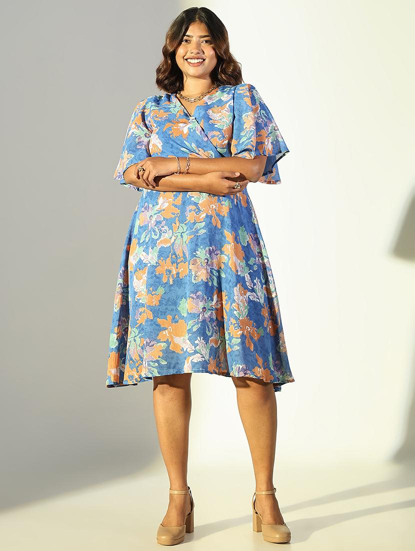 women floral printed fit & flare dress - 21682100 -  Zoom Image - 0