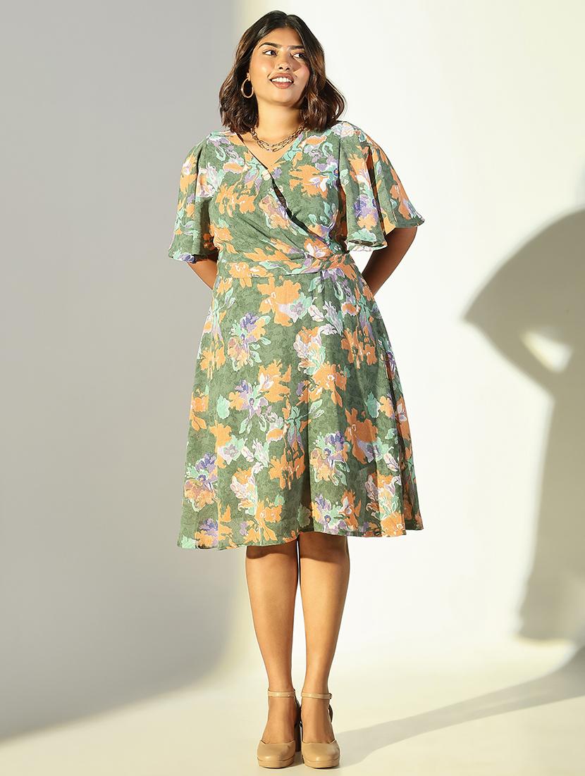 women floral printed fit & flare dress - 21682101 -  Zoom Image - 0