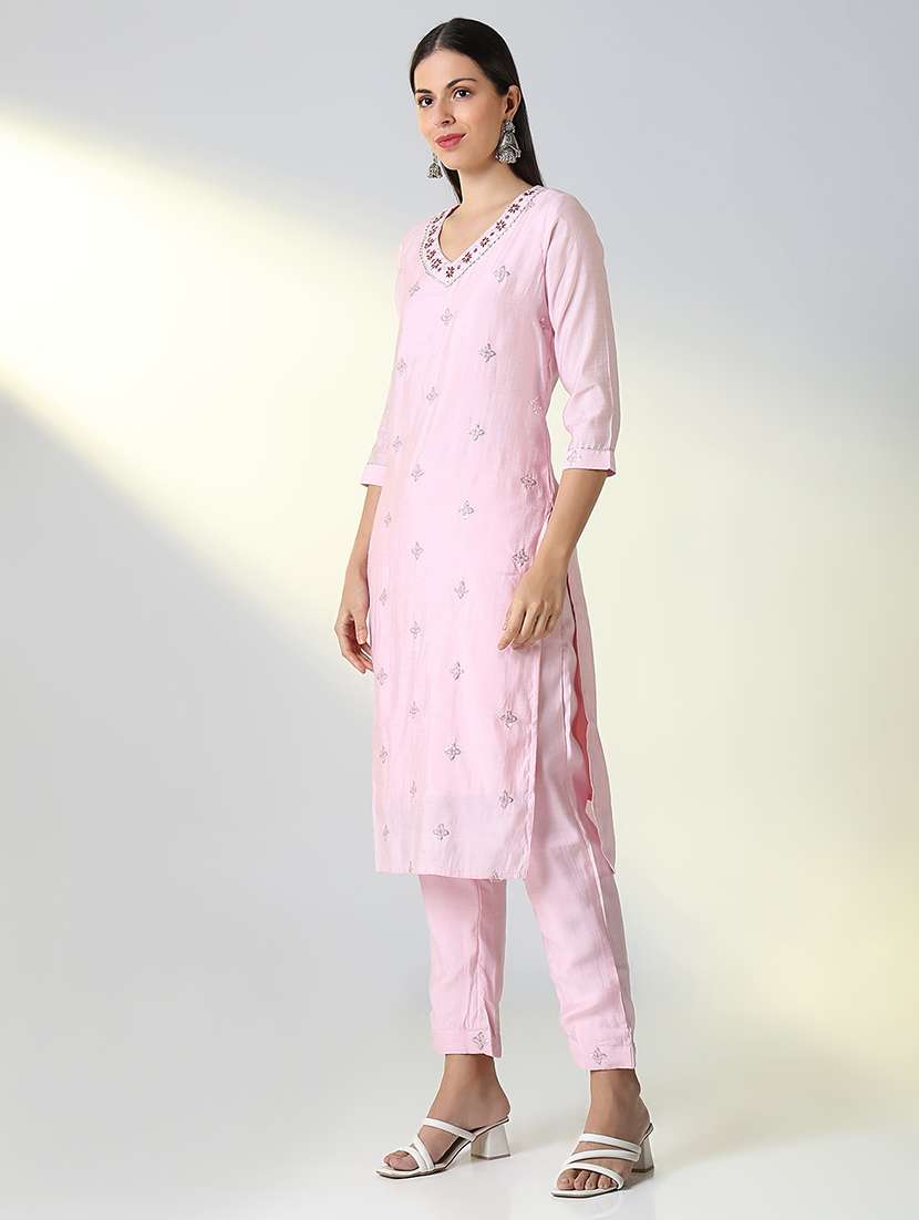 women embroidered kurta pant set with dupatta - 21682192 -  Standard Image - 2