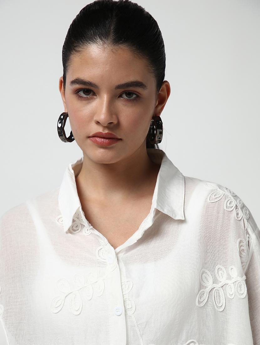 women embroidered long sleeve shirt - 21682207 - Standard Image - 7