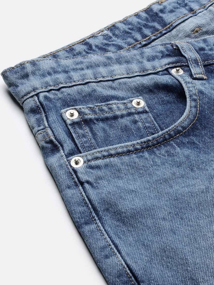 men low rise slim fit plain jeans - 21682344 - Standard Image - 7