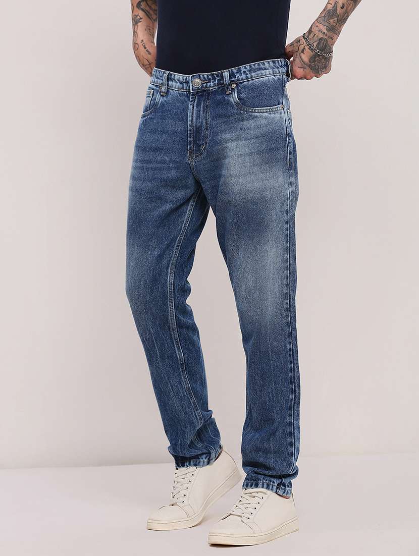 men low rise slim fit plain jeans - 21682345 -  Standard Image - 2