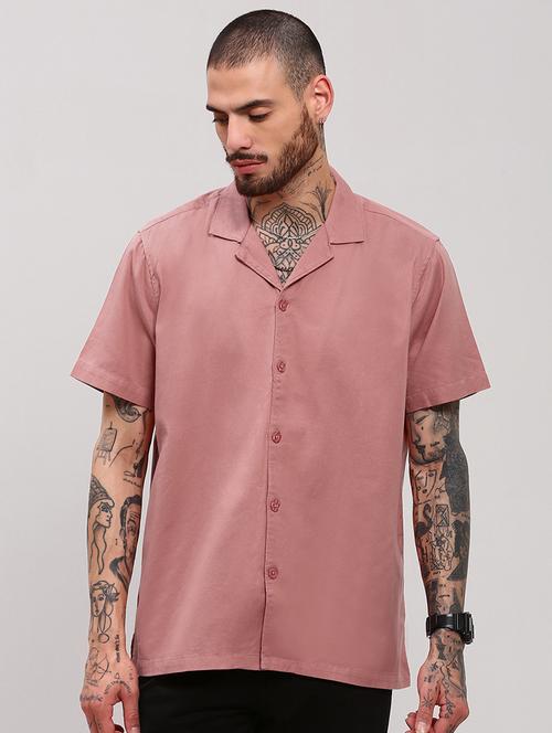 men short sleeves solid casual shirt - 21682382 - Standard Image - 0