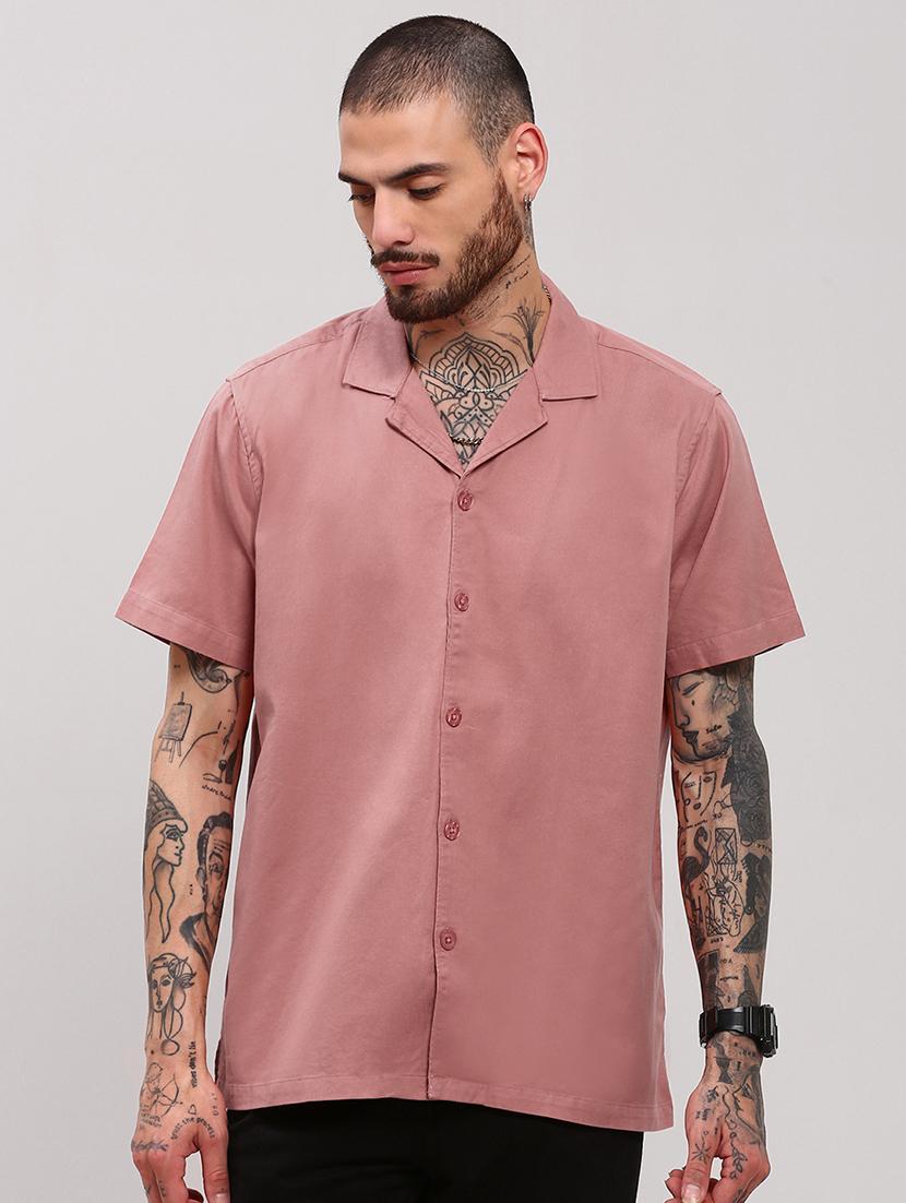 men short sleeves solid casual shirt - 21682382 - Zoom Image - 0