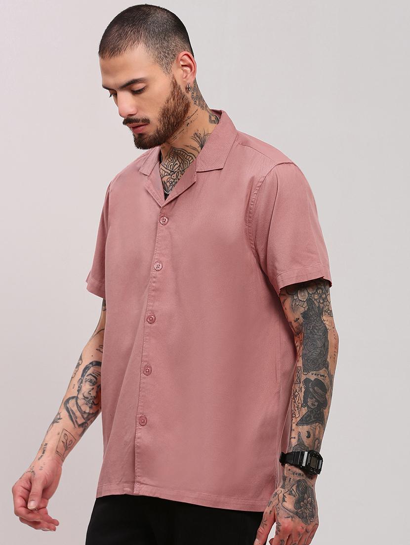 men short sleeves solid casual shirt - 21682382 - Standard Image - 2