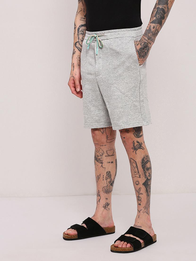 men mid rise solid shorts - 21682396 - Standard Image - 2