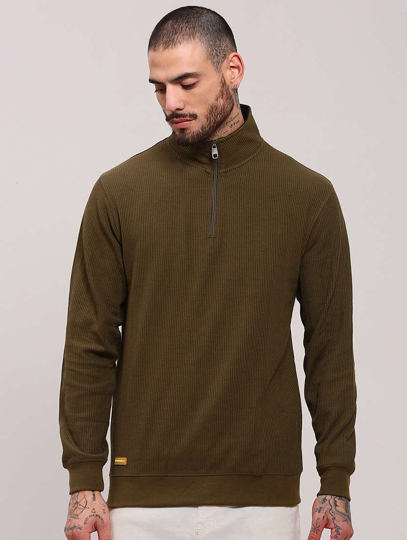 men long sleeves plain pullover