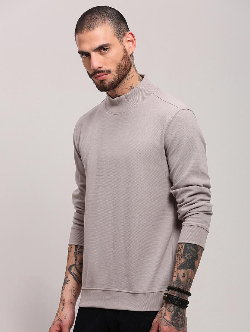 men long sleeves plain pullover - 21682423 - Standard Image - 2