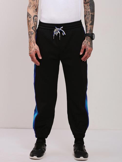 men mid rise side taped joggers - 21682441 -  Standard Image - 0