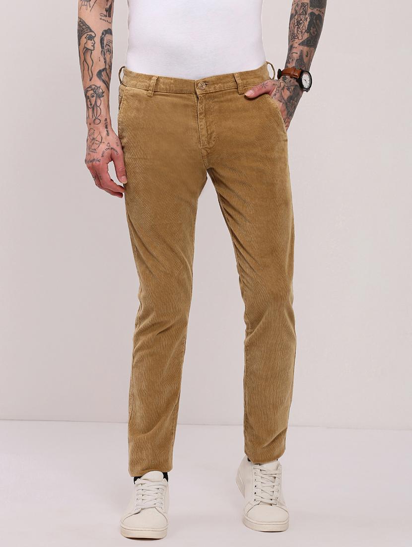 men low rise solid cordurory trouser - 21682448 - Zoom Image - 0