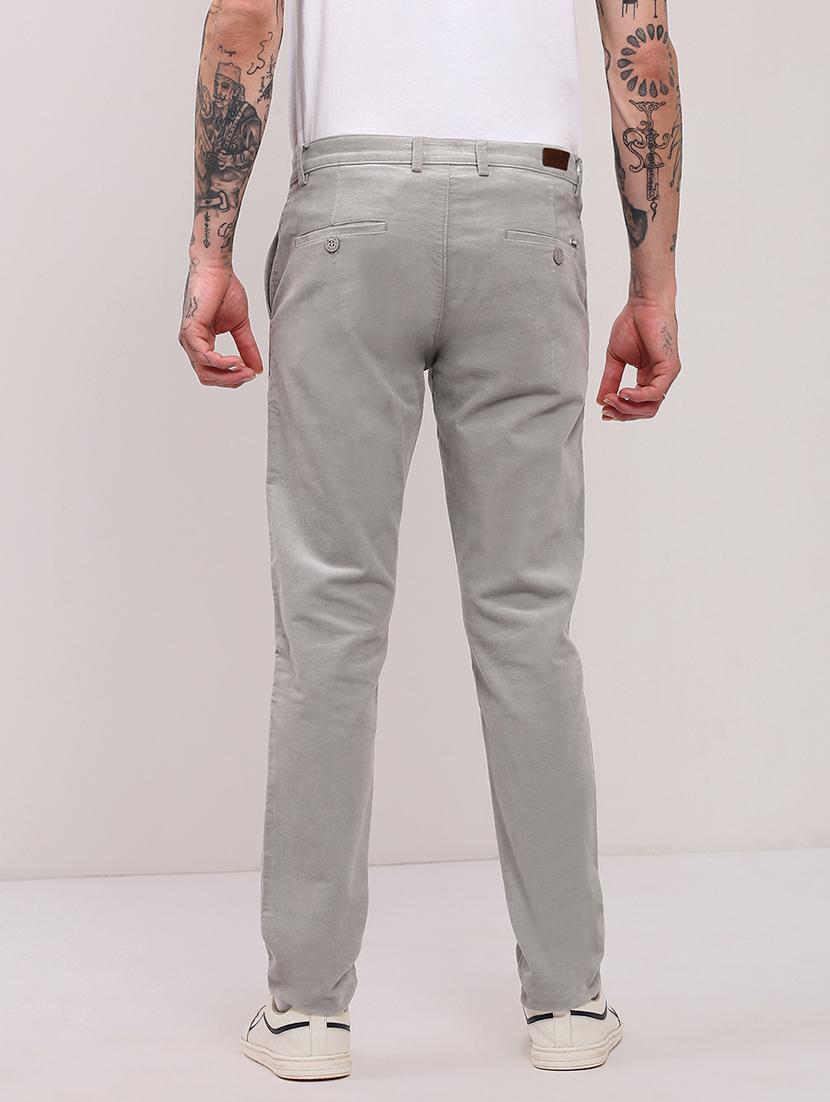 men low rise solid chinos - 21682449 - Standard Image - 2