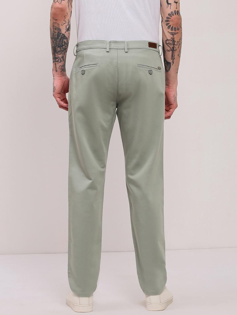 men low rise solid chinos - 21682462 - Standard Image - 2