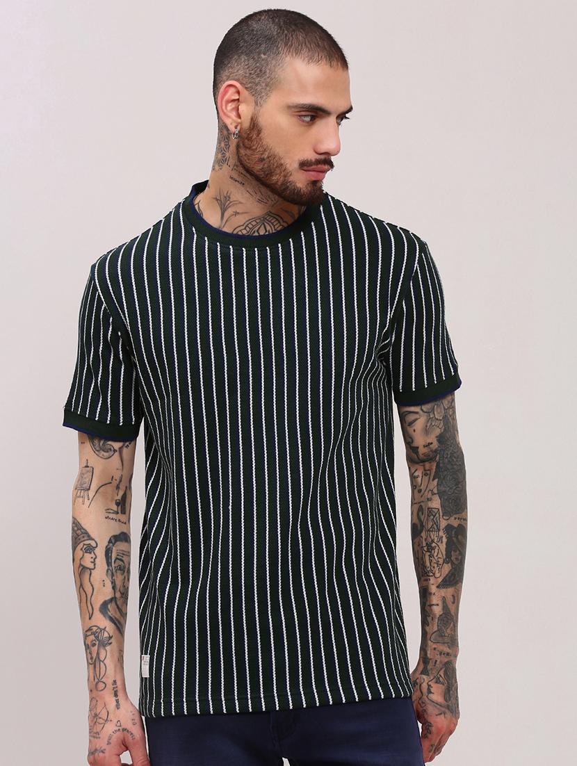 men short sleeves striped t-shirt - 21682470 - Zoom Image - 0