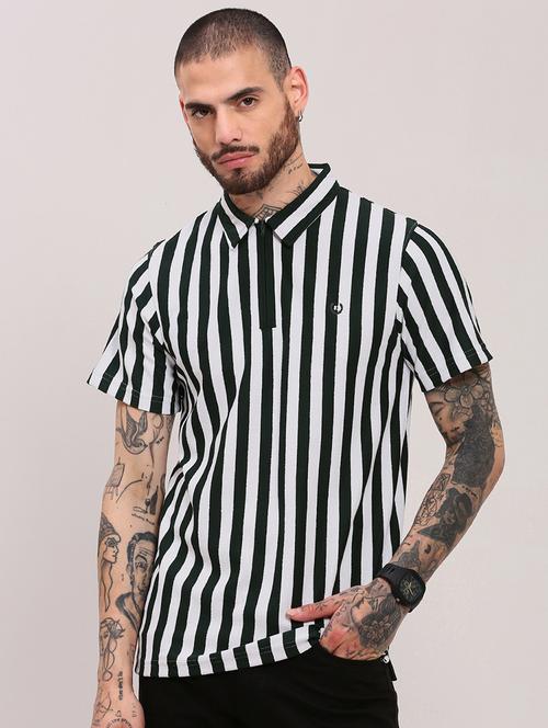 men short sleeves striped polo t-shirt - 21682471 -  Standard Image - 0