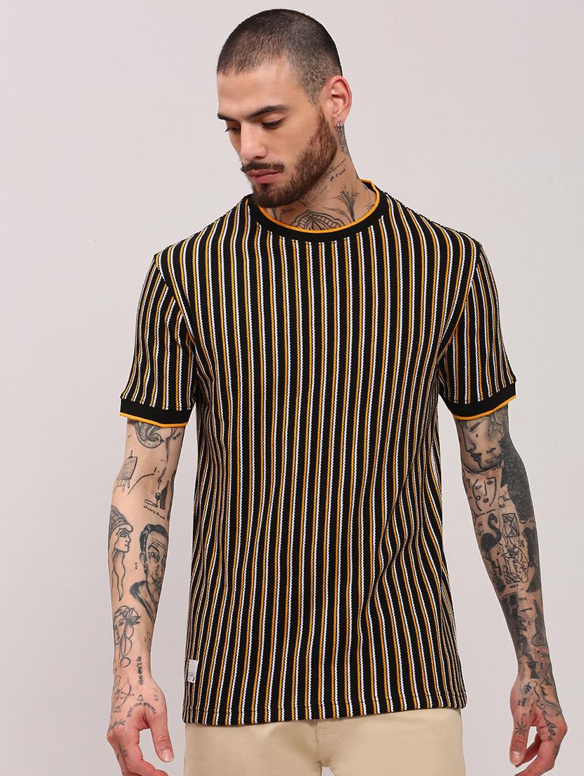 men short sleeves striped t-shirt - 21682482 - Zoom Image - 0