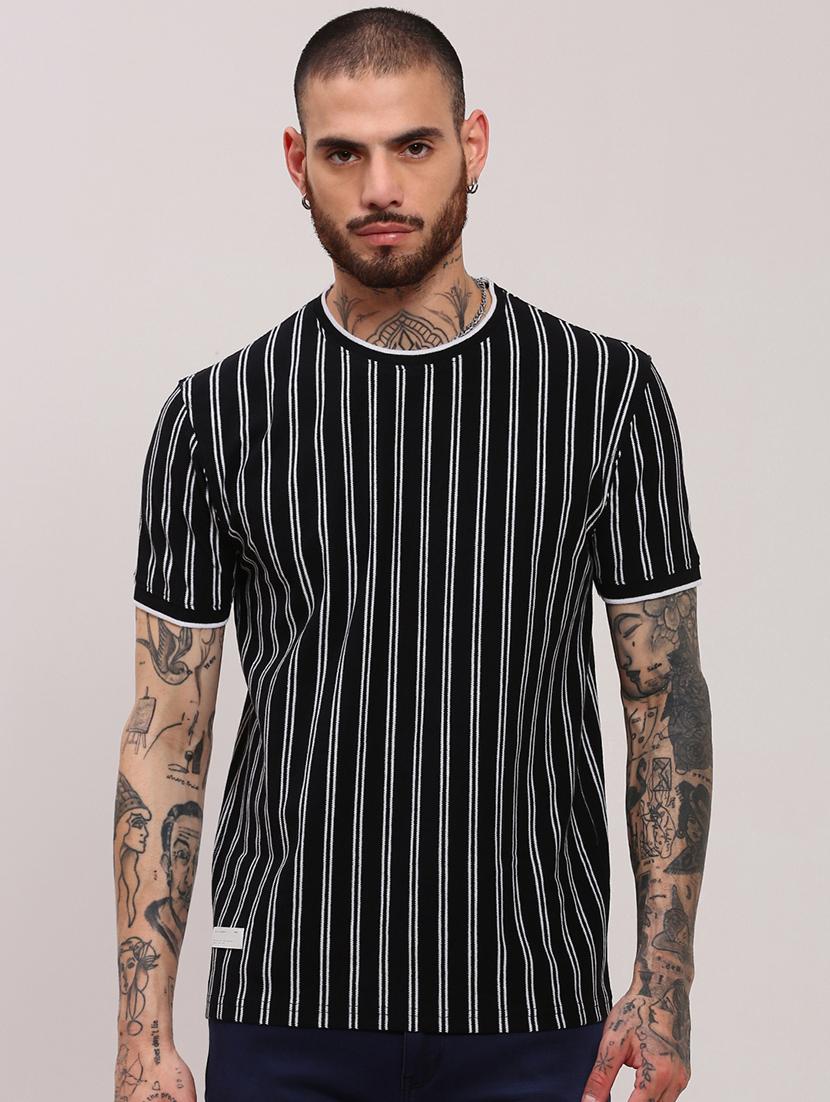 men short sleeves striped t-shirt - 21682491 -  Zoom Image - 0