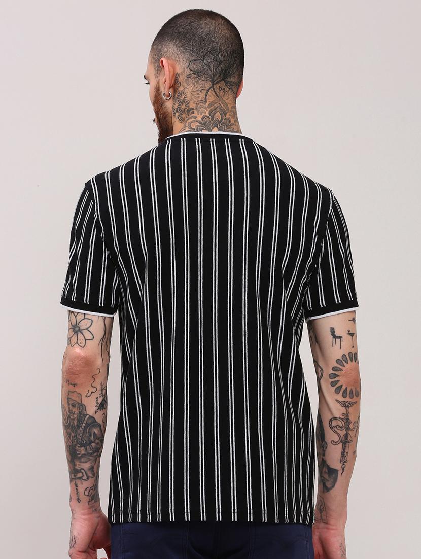 men short sleeves striped t-shirt - 21682491 - Standard Image - 2
