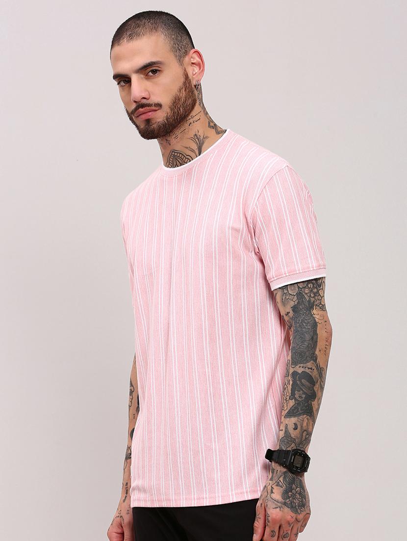 men short sleeves striped t-shirt - 21682494 - Standard Image - 2
