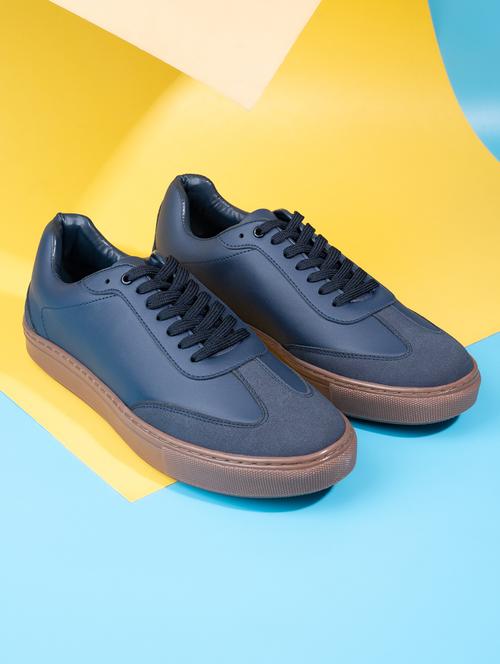 men blue lace up sneakers - 21682546 -  Standard Image - 0