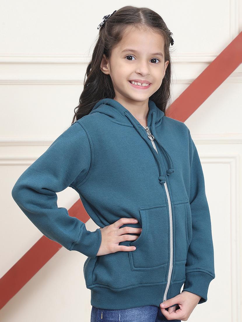 girls long sleeves plain sweatshirt - 21682869 - Standard Image - 2