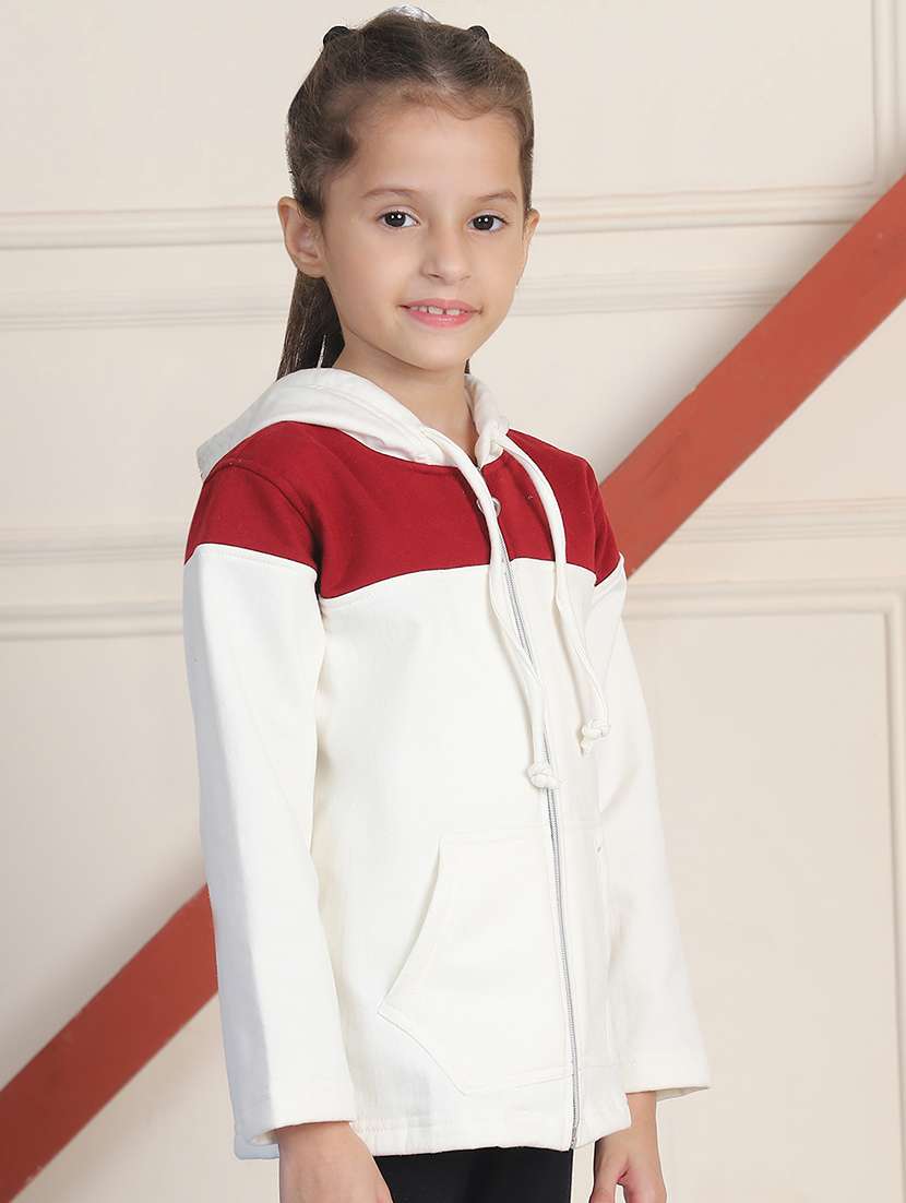 girls long sleeves color block sweatshirt - 21682871 - Standard Image - 2