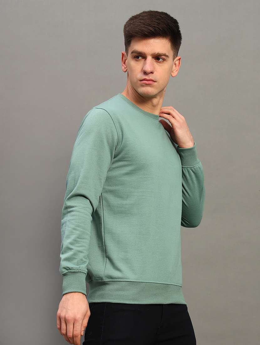 men long sleeves plain sweatshirt