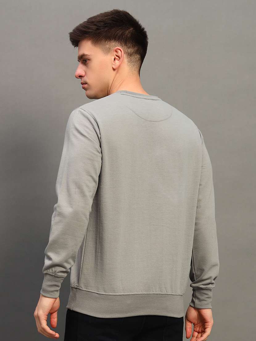 men solid long sleeve sweatshirt - 21683234 -  Standard Image - 2