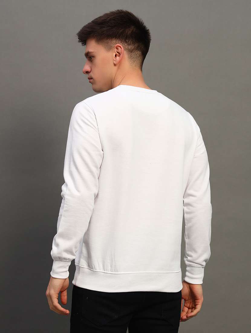 men solid long sleeve sweatshirt - 21683235 - Standard Image - 2