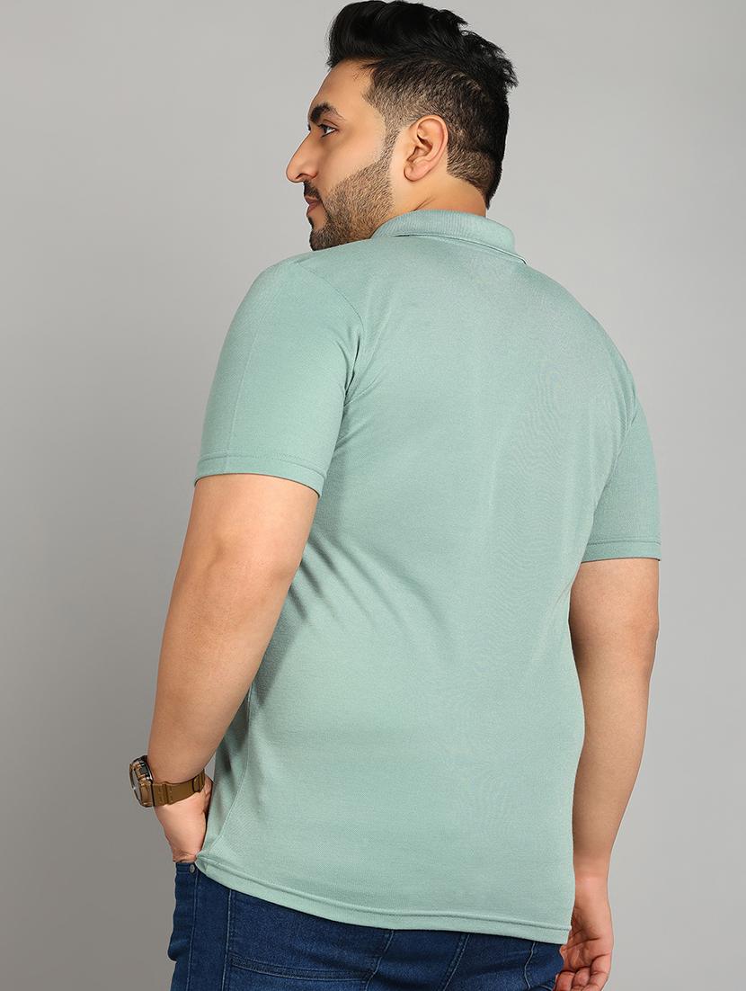 men solid plus size polo t-shirt - 21683295 - Standard Image - 2