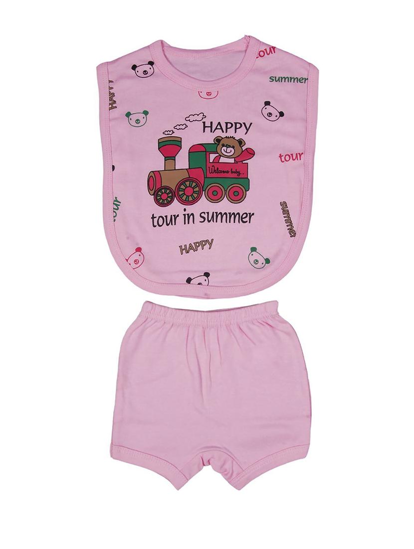 kids printed cotton shorts twin sets combo - 21683462 - Standard Image - 2
