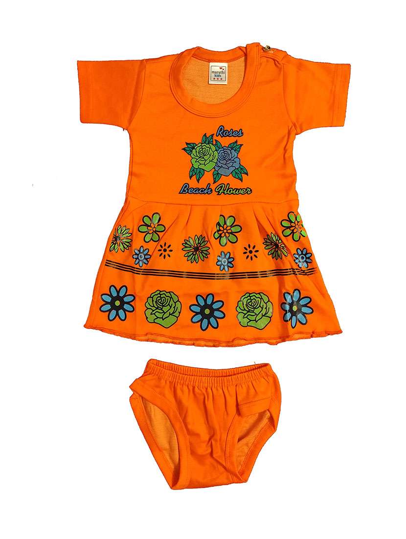 girls printed frock & bloomer combo - 21683523 -  Standard Image - 2