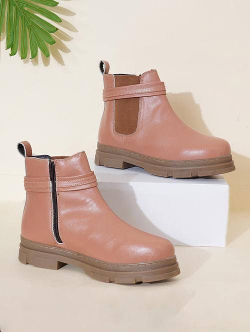 women nude ankle length boot - 21683582 - Standard Image - 0