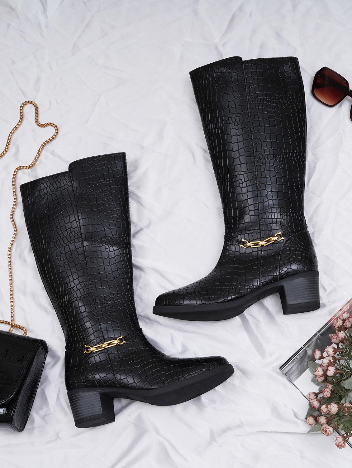 women black calf length boot - 21683592 - Zoom Image - 0