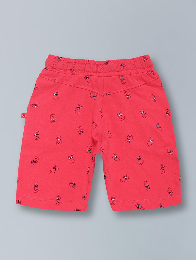 girls mid rise cotton shorts - 21683894 - Standard Image - 2