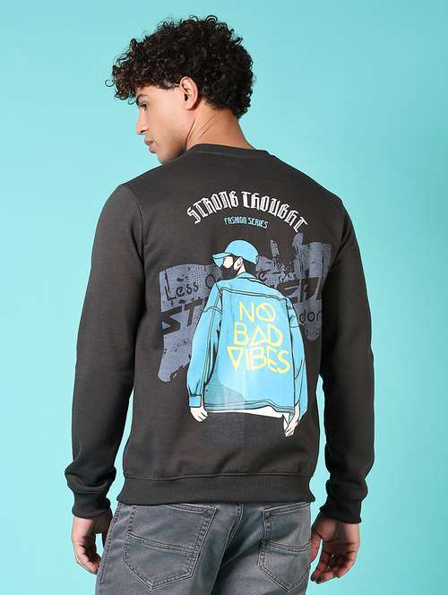 men long sleeves front & back print sweatshirt - 21683950 - Standard Image - 0